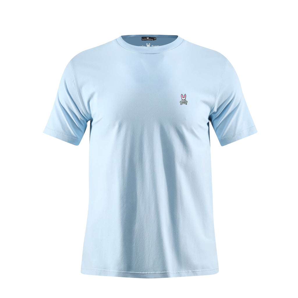 Camiseta 66676 Básica Azul Claro Para Hombre