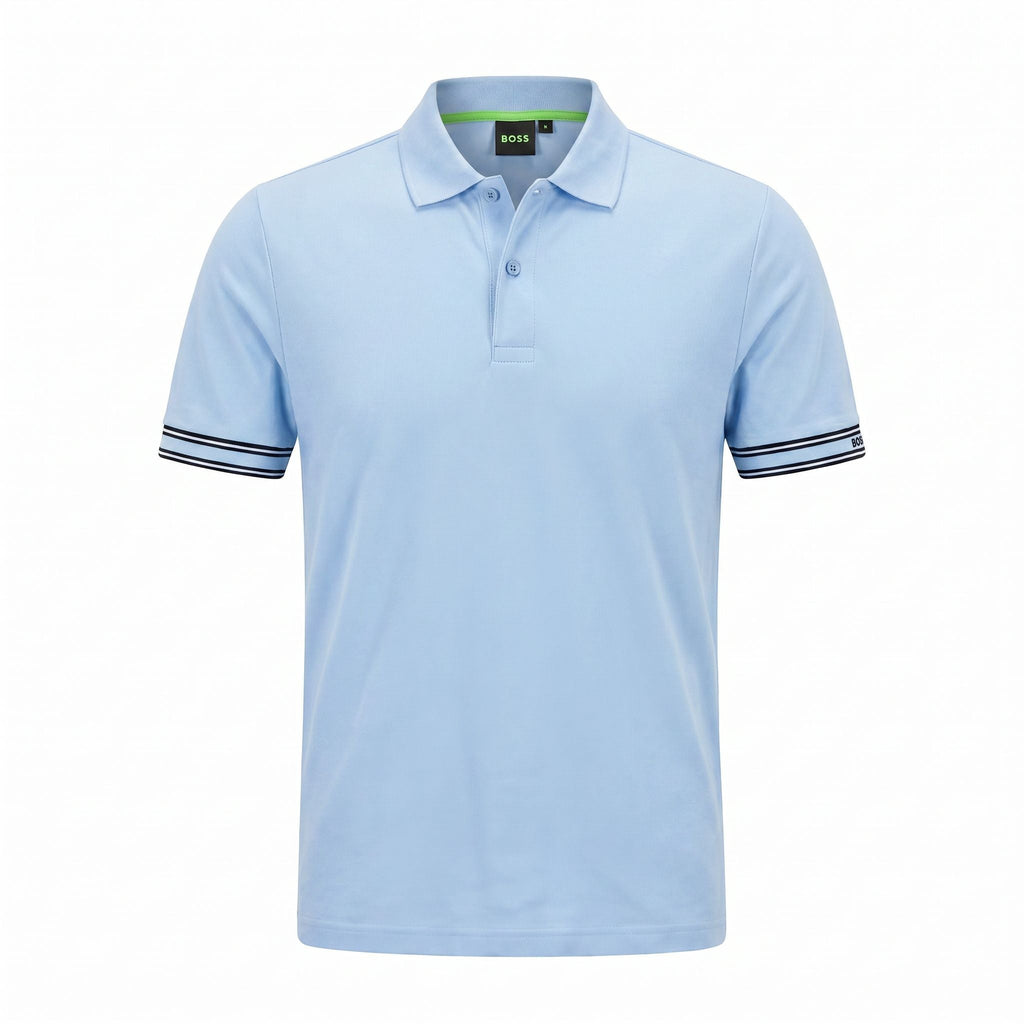 Camiseta 185022 Tipo Polo Azul Claro para hombre