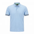Camiseta 185022 Tipo Polo Azul Claro para hombre