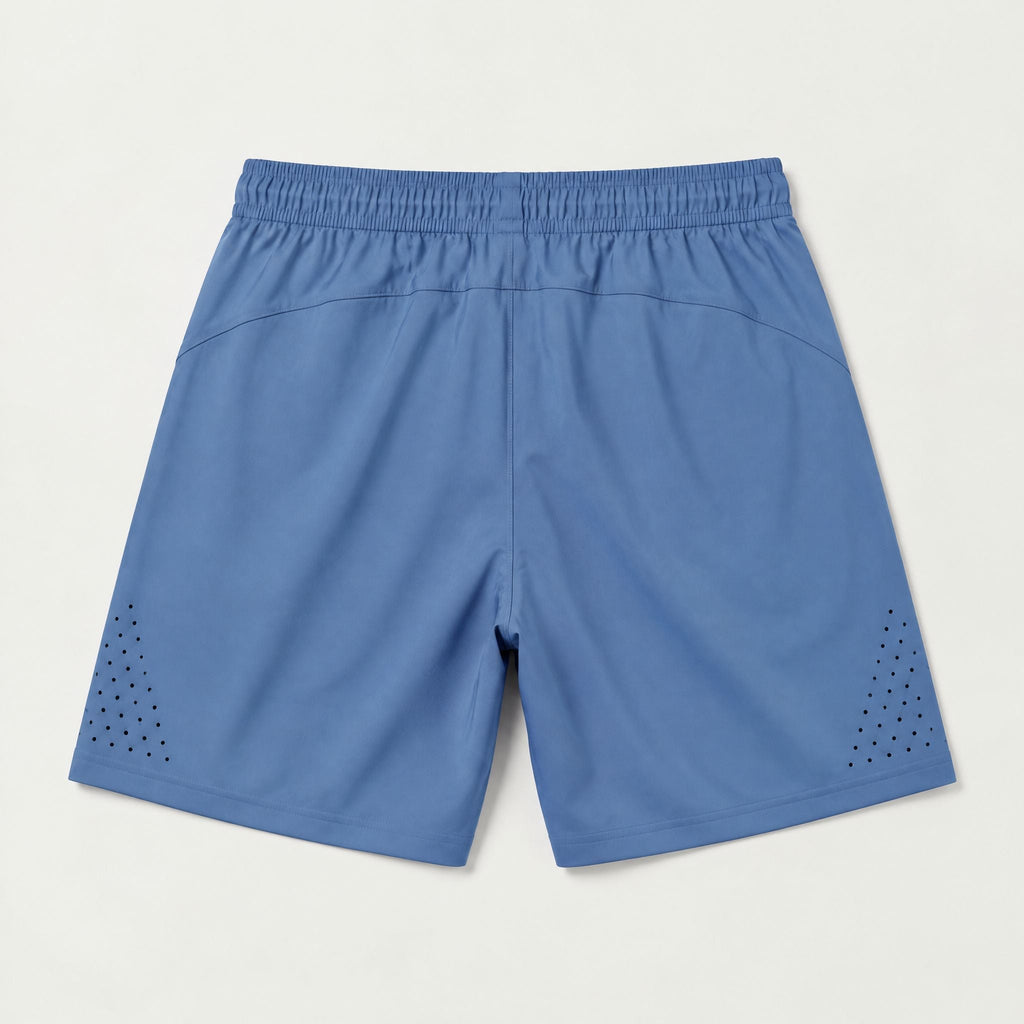 Pantaloneta Deportiva PAN07 Gris/Azul para hombre