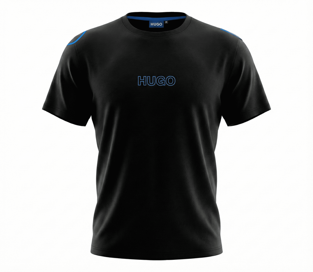 Camiseta 786639 Estampada Negra Para Hombre