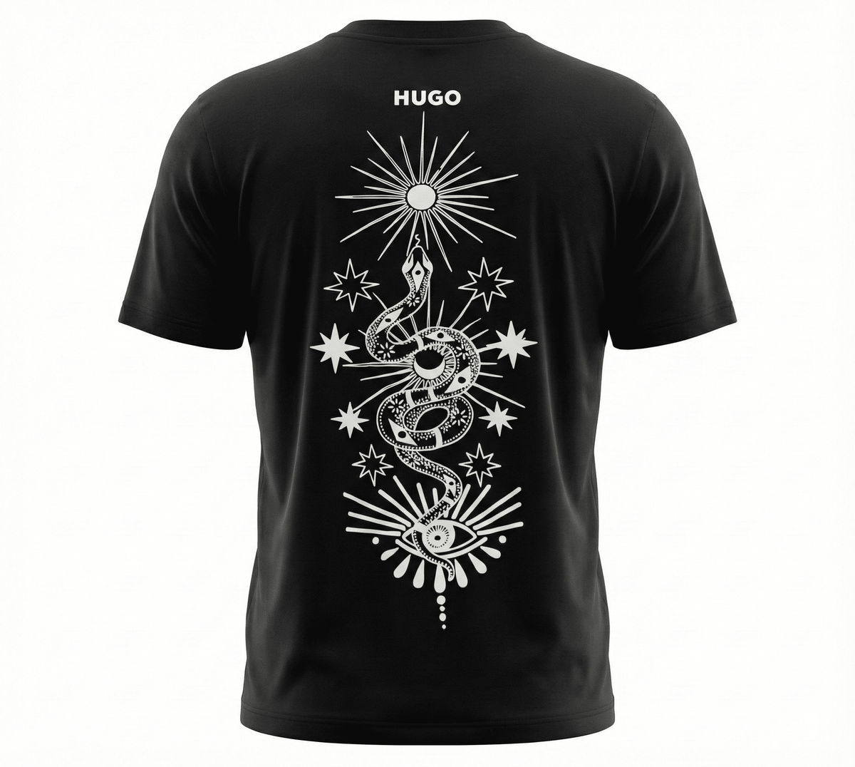 Camiseta 786640 Estampada Negra Para Hombre