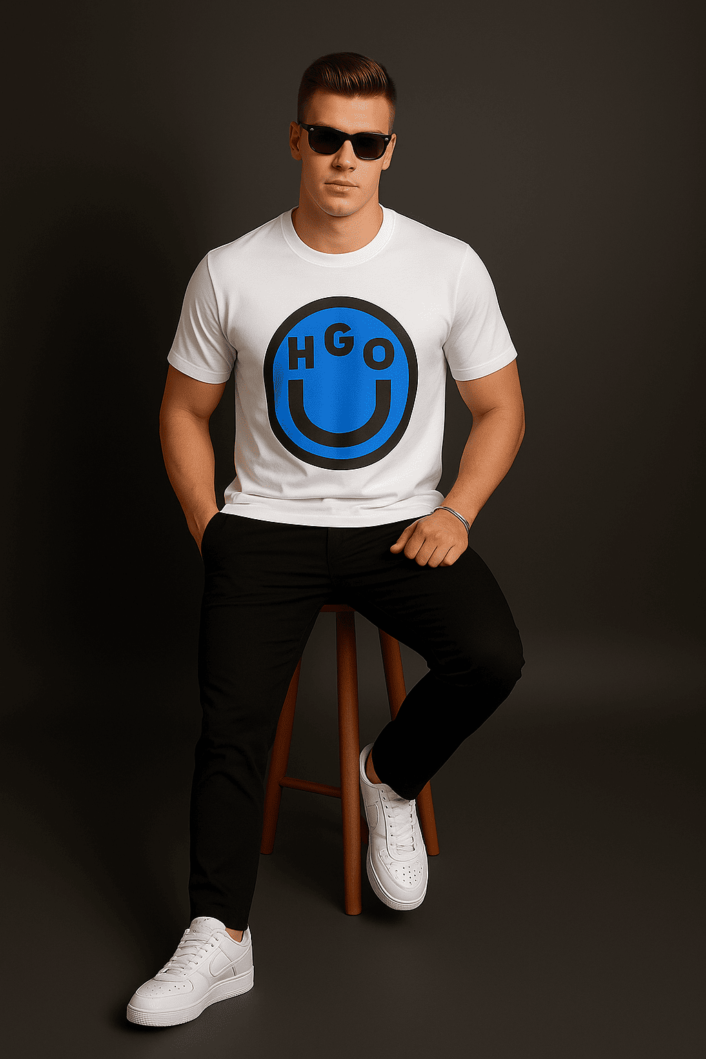 Camiseta 786641 Estampada Blanca Para Hombre