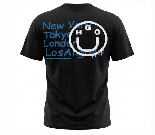 Camiseta 786642 Estampada Negra