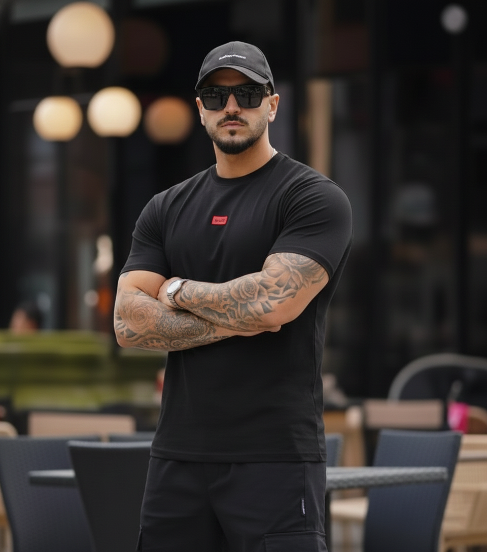 Camiseta 786881 Básica Negra Para Hombre