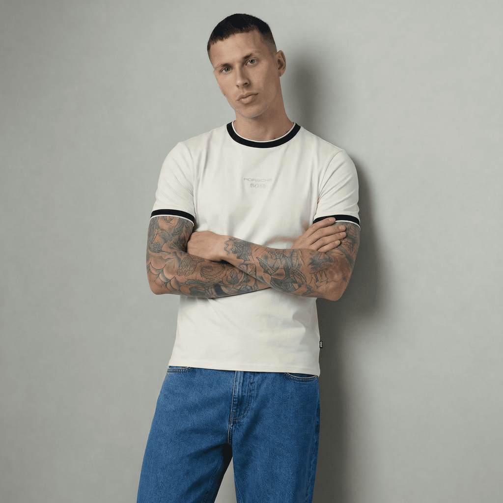 Camiseta 786887 Básica Crema Para Hombre