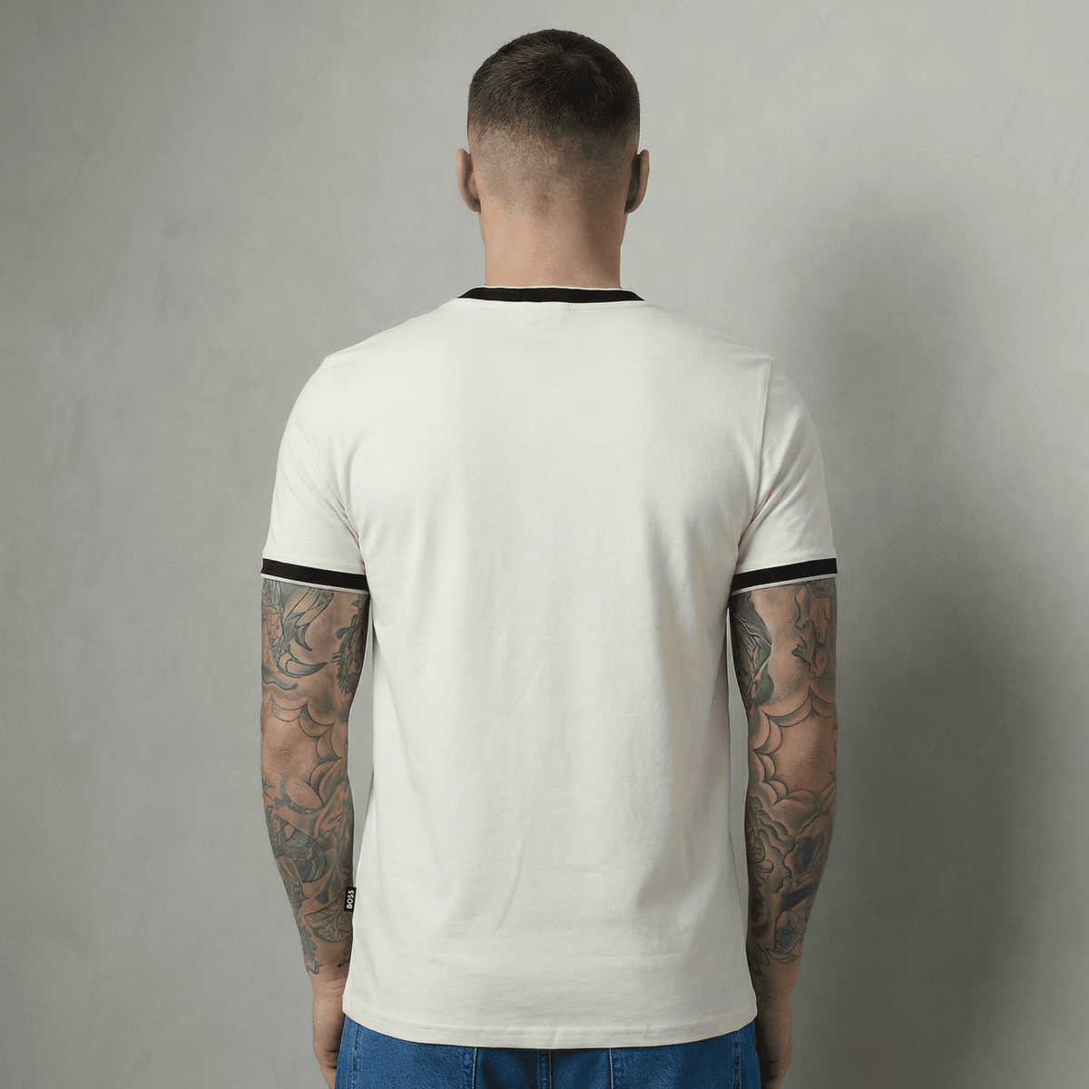 Camiseta 786887 Básica Crema Para Hombre