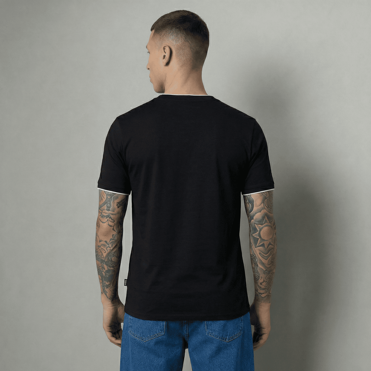Camiseta 786887 Básica Negra Para Hombre