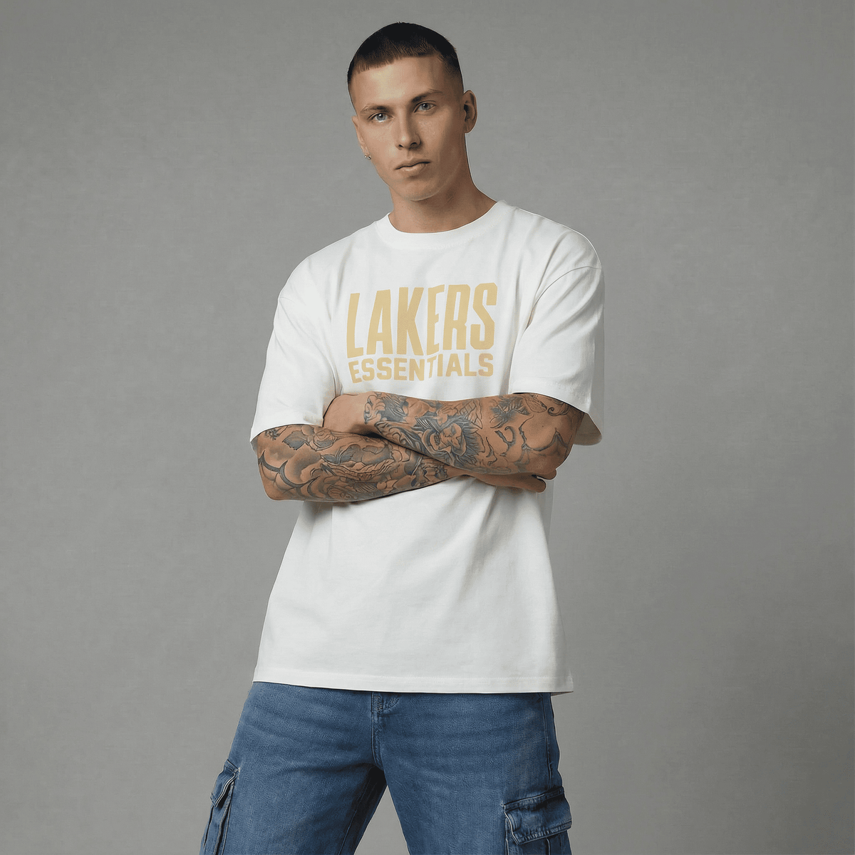 Camiseta 788341 Oversize Blanco Para Hombre