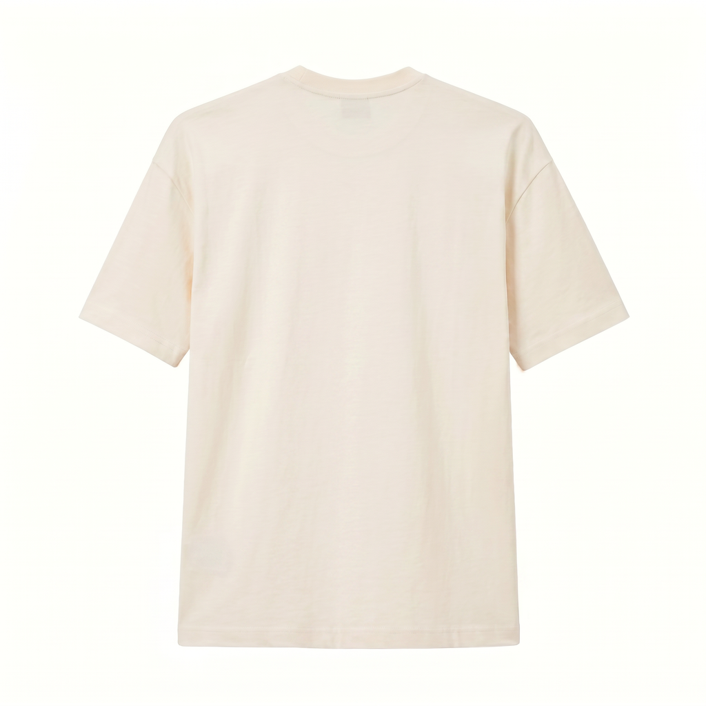 Camiseta 788351 Oversize Crema para hombre