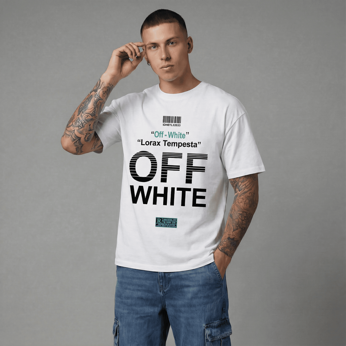 Camiseta 788392 Oversize Blanco Para Hombre