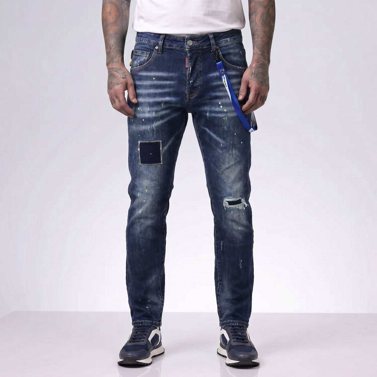 Jean DS S219 Azul Para Hombre