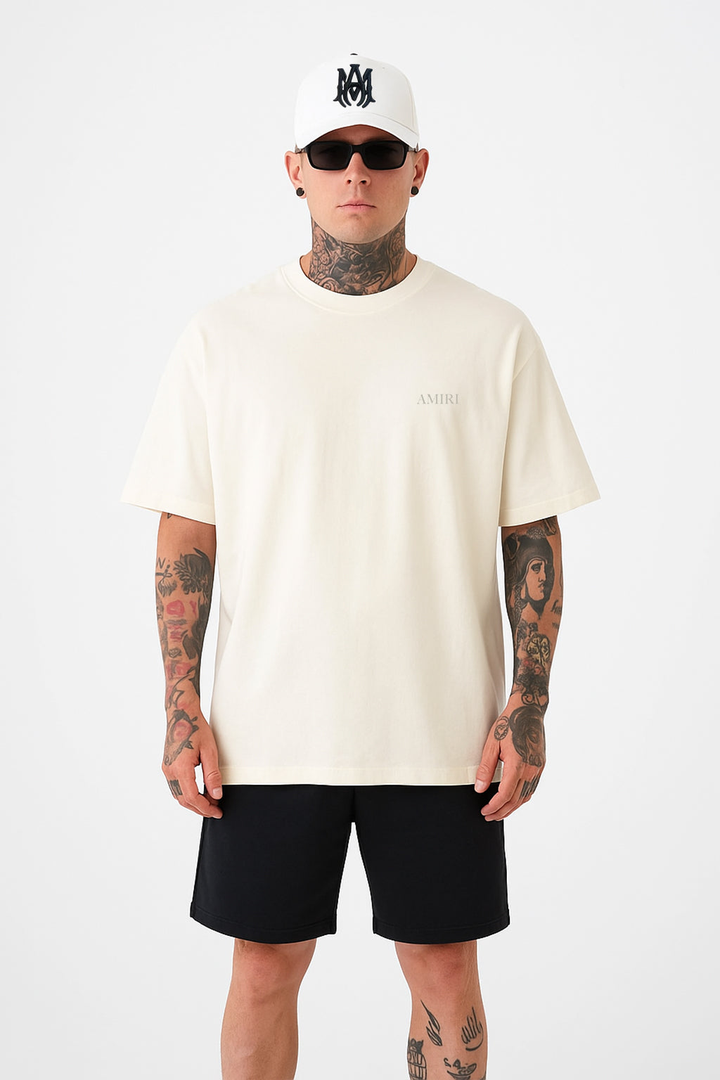 Camiseta 834034 Oversize Crema Para Hombre