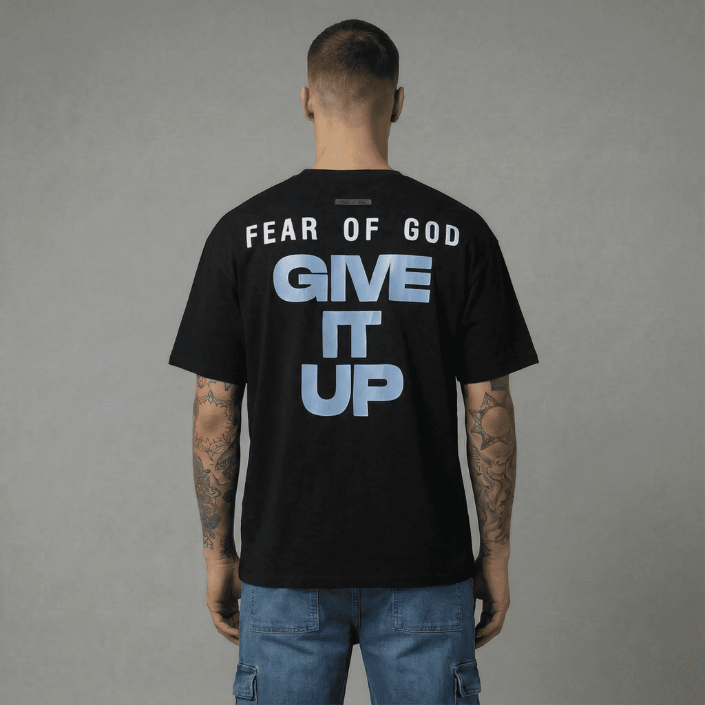 Camiseta 834036 Oversize Negra Para Hombre