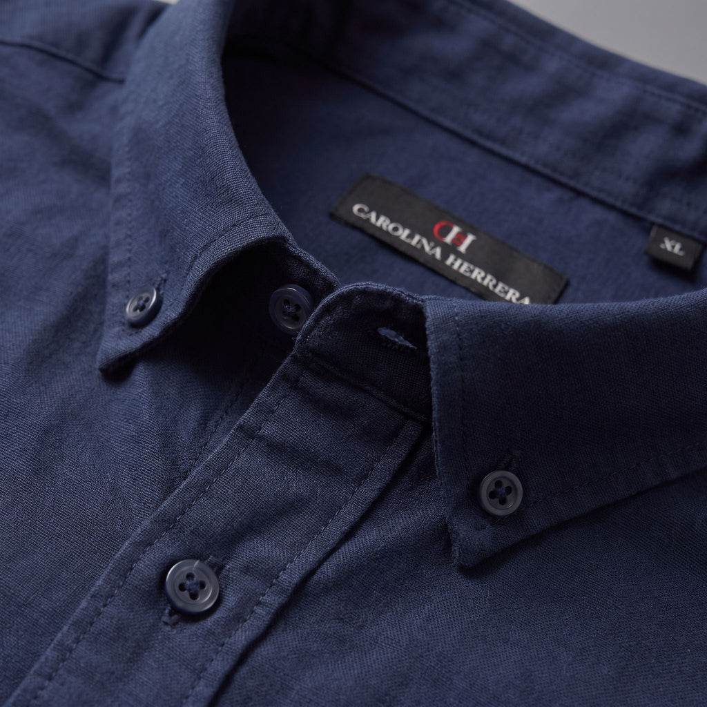 Camiseta 50018 Manga larga Azul Oscuro para hombre