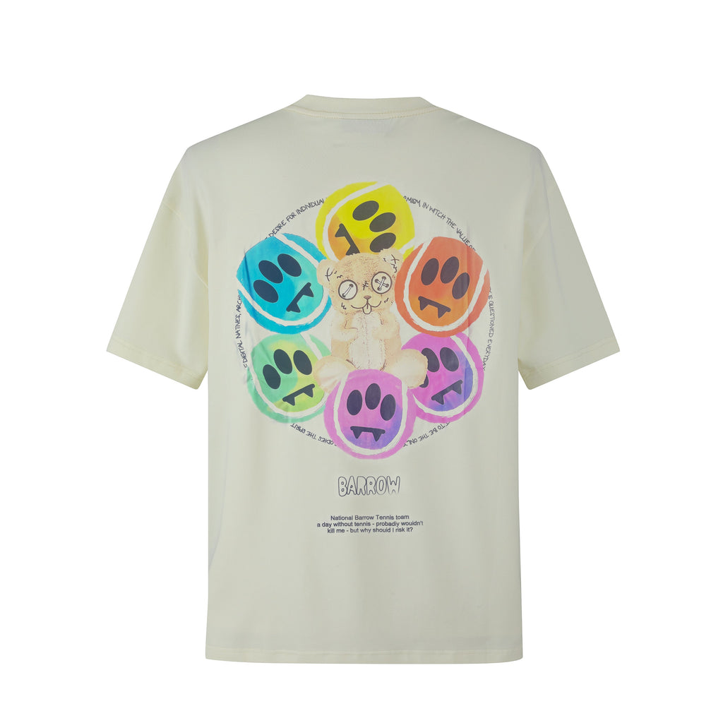 Camiseta 88981 Oversize Crema Para Hombre