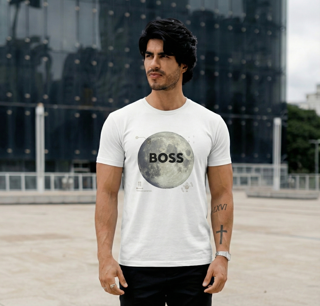 Camiseta 66046 Estampada Blanca Para Hombre