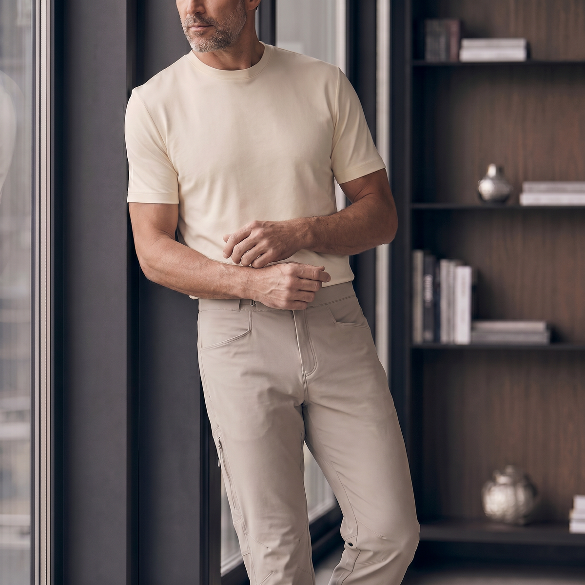 Pantalón 62343 Gris Claro Para Hombre
