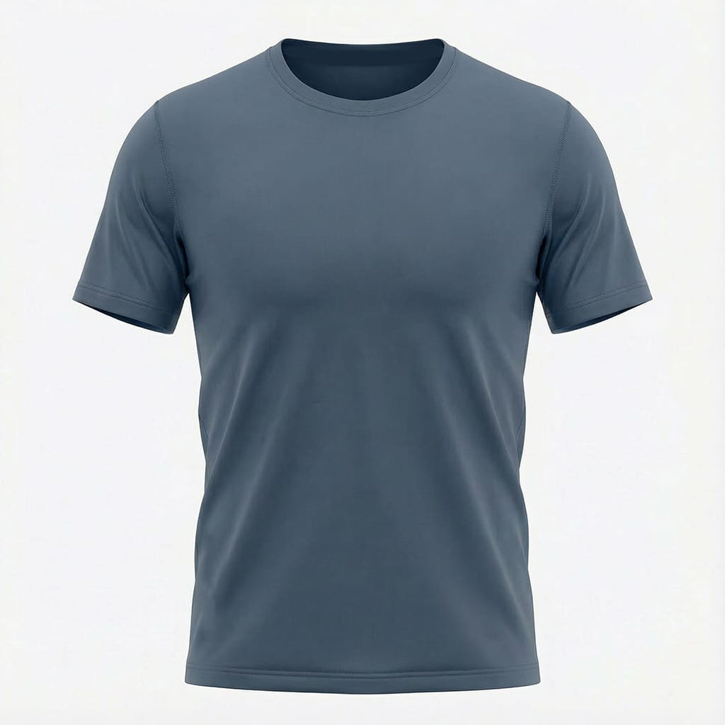 Camiseta Deportiva Básica Gris Para Hombre Ref. CAM12