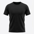Camiseta Deportiva Básica Negra Para Hombre Ref. CAM12