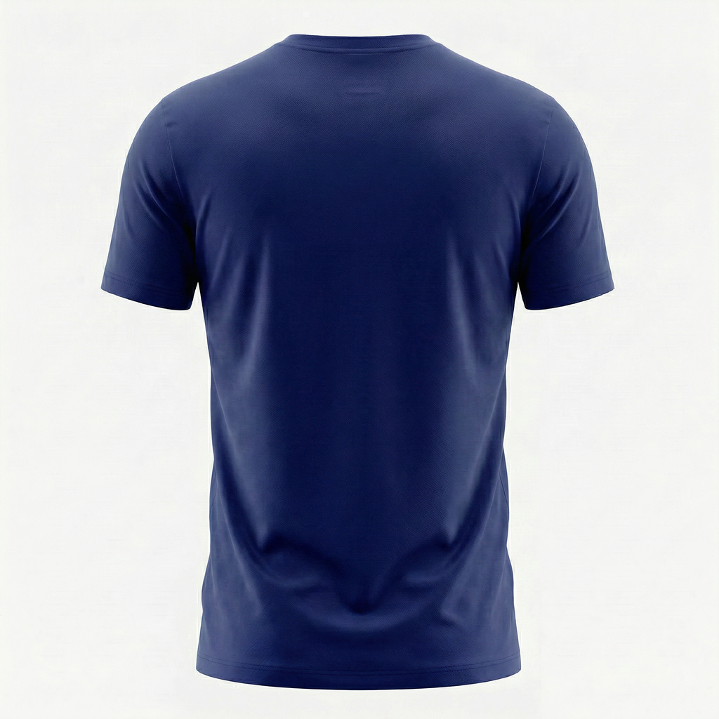 Camiseta Deportiva Básica Azul Oscuro Para Hombre Ref. 10V1L-2