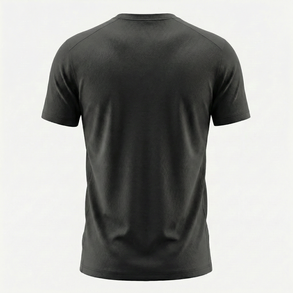 Camiseta Deportiva Básica Negra Para Hombre Ref. 10V1L-2
