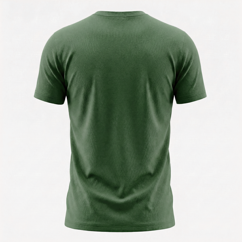 Camiseta Deportiva Básica Verde Para Hombre Ref. 10V1L-2