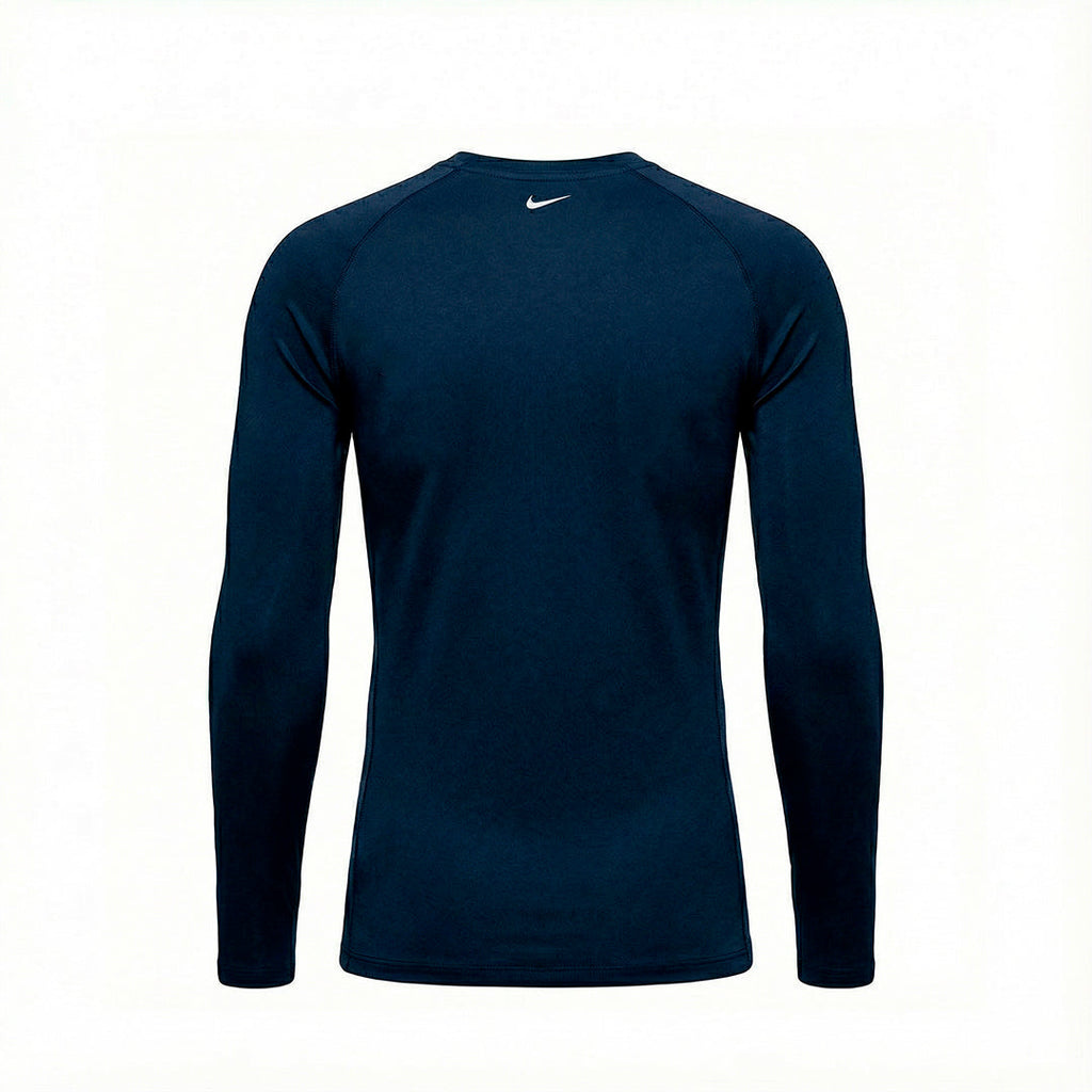 Camiseta Manga Larga Deportiva Azul Oscura Para Hombre Ref. CAMBU01