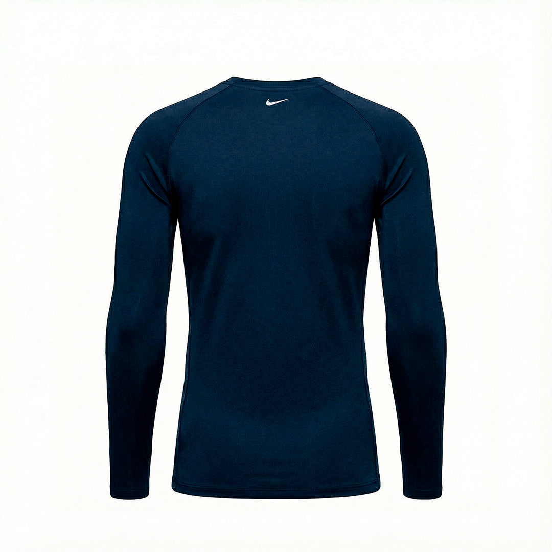 Camiseta Manga Larga Deportiva Azul Oscura Para Hombre Ref. CAMBU01