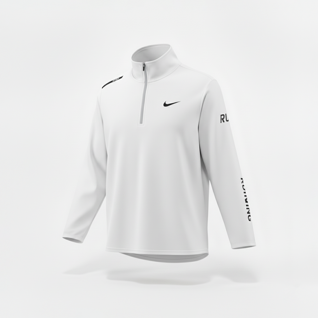 Camiseta Manga Larga Deportiva Blanca Para Hombre Ref. CML02