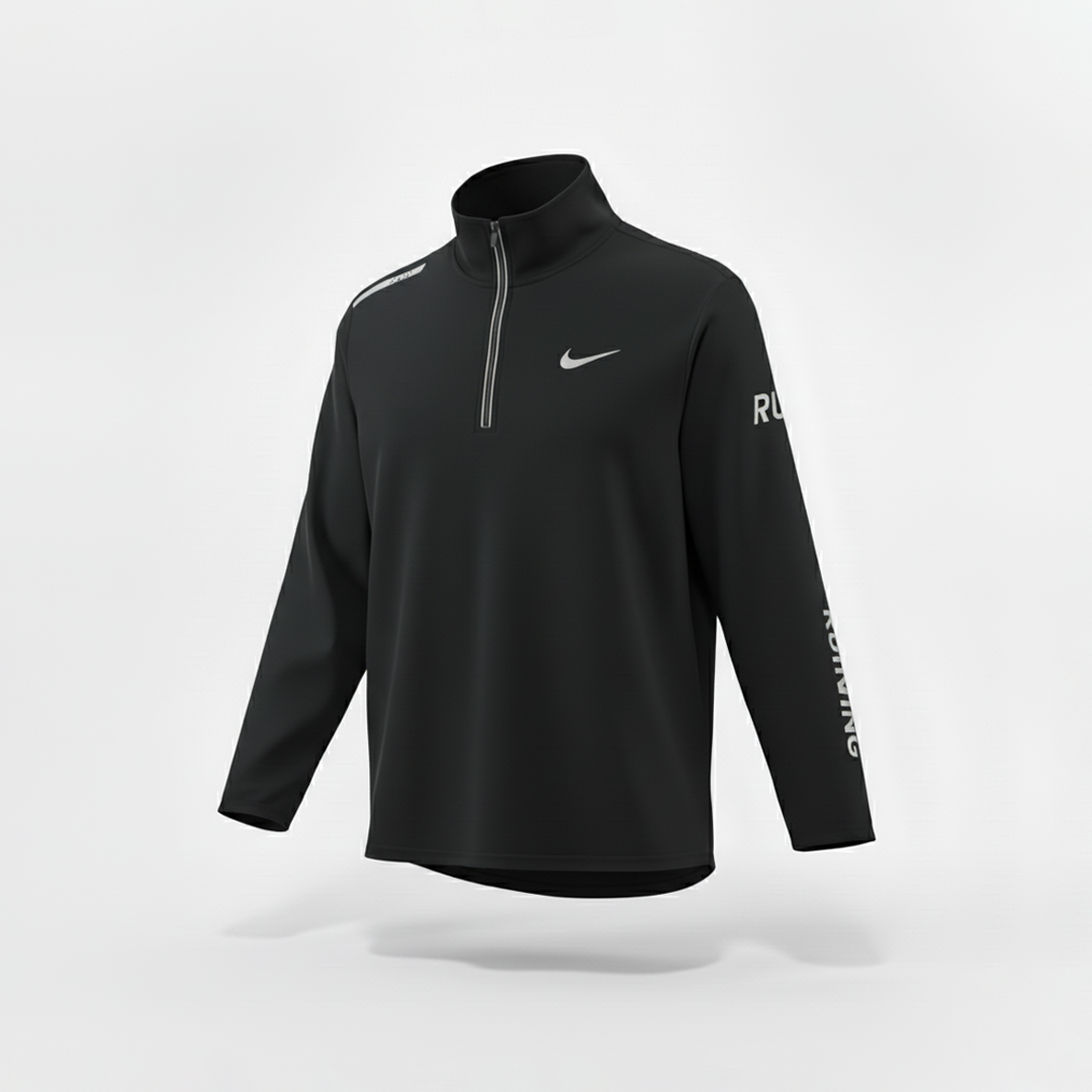 Camiseta Manga Larga Deportiva Negra Para Hombre Ref. CML02