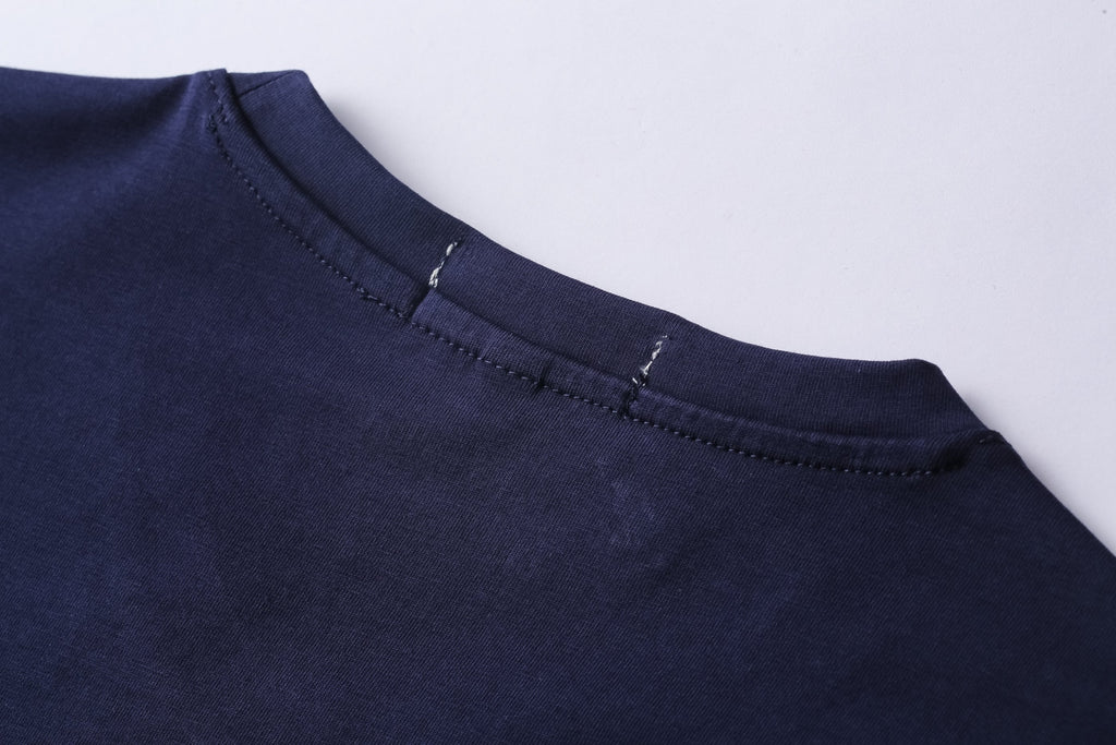 Camiseta 36090  Basica Azul Oscuro Para Hombre