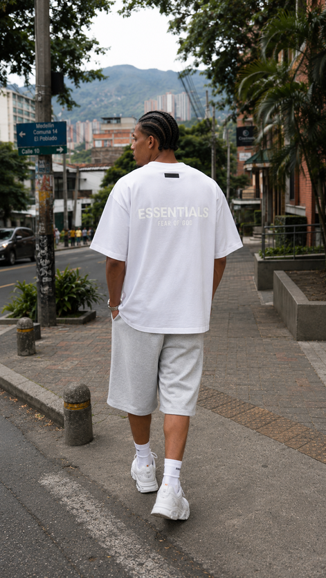 Camiseta 788344 Oversize Blanco para hombre