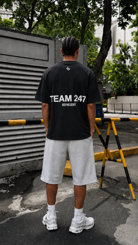 Camiseta 788332 Oversize Negro para hombre