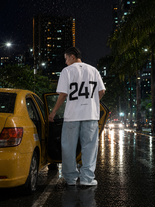 Camiseta 788333 Oversize Blanco para hombre