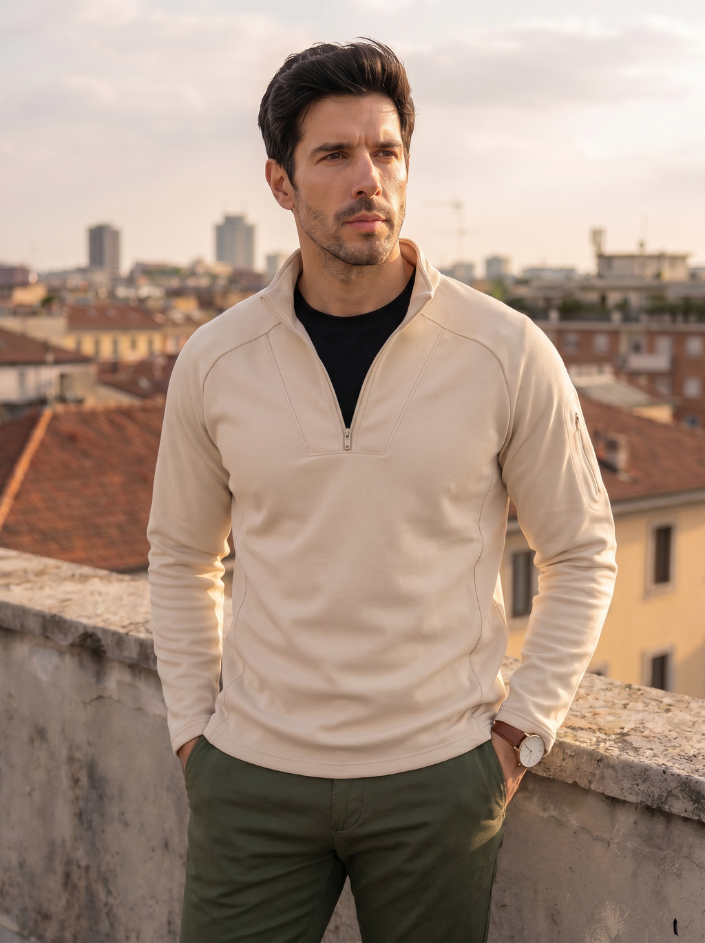 Buzo Blanco/crema Para Hombre Ref. 61219