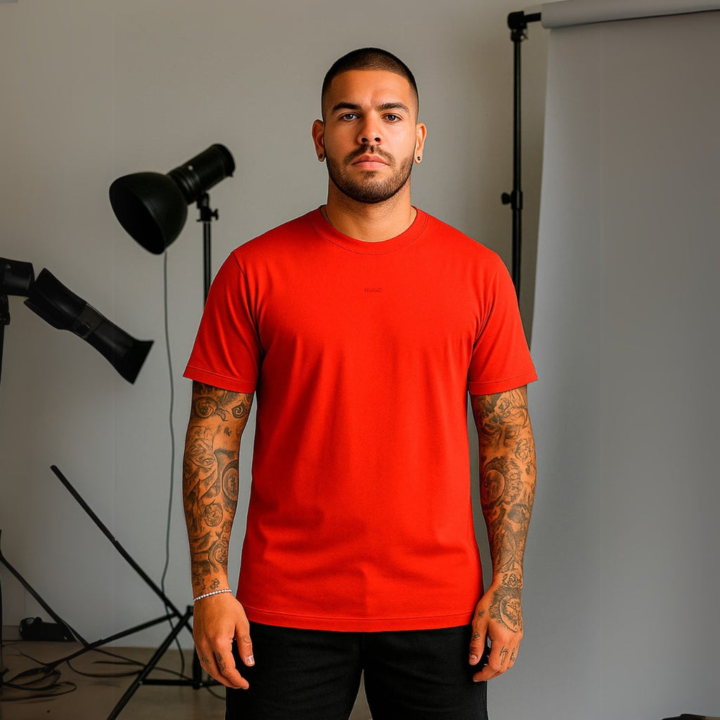 Camiseta 268080 Basica Roja Para Hombre