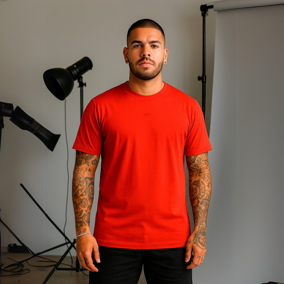 Camiseta 268080 Basica Roja Para Hombre