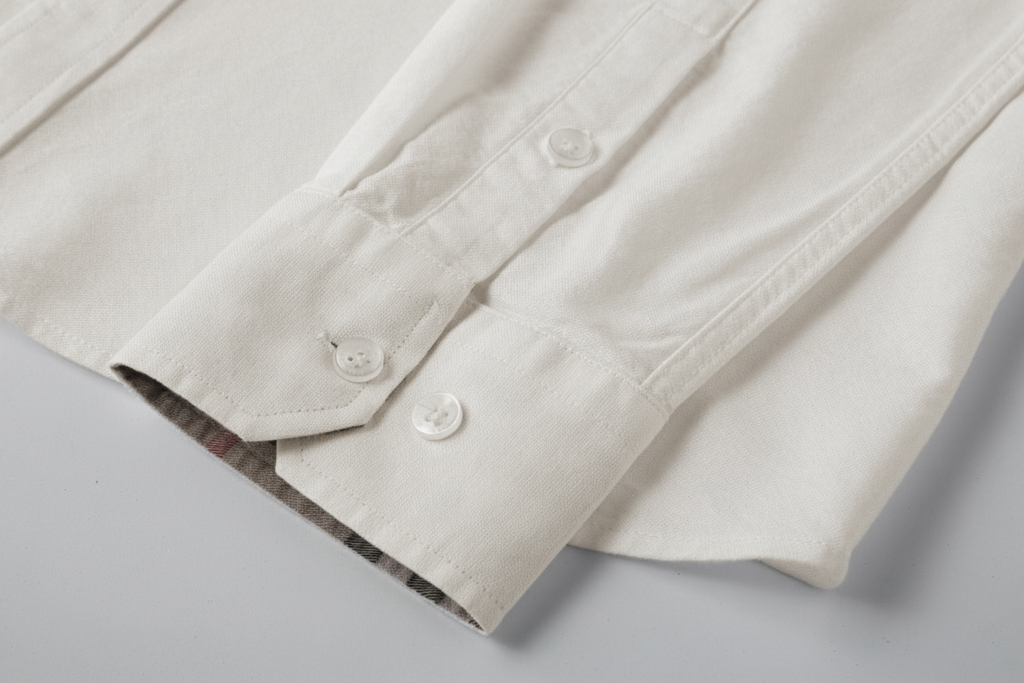 Camisa 50012 Crema Manga Larga para Hombre