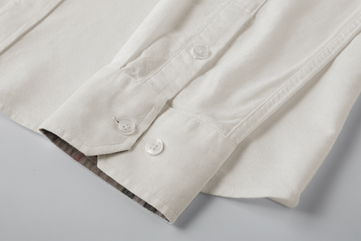 Camisa 50012 Crema Manga Larga para Hombre