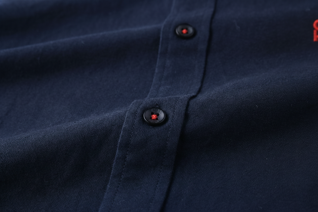 Camisa 50004 Azul Oscuro Manga Larga para Hombre