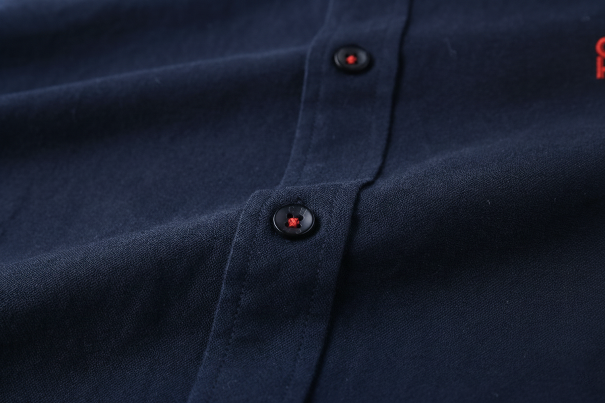 Camisa 50004 Azul Oscuro Manga Larga para Hombre