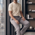 Pantalón 62360 Gris Claro Para Hombre