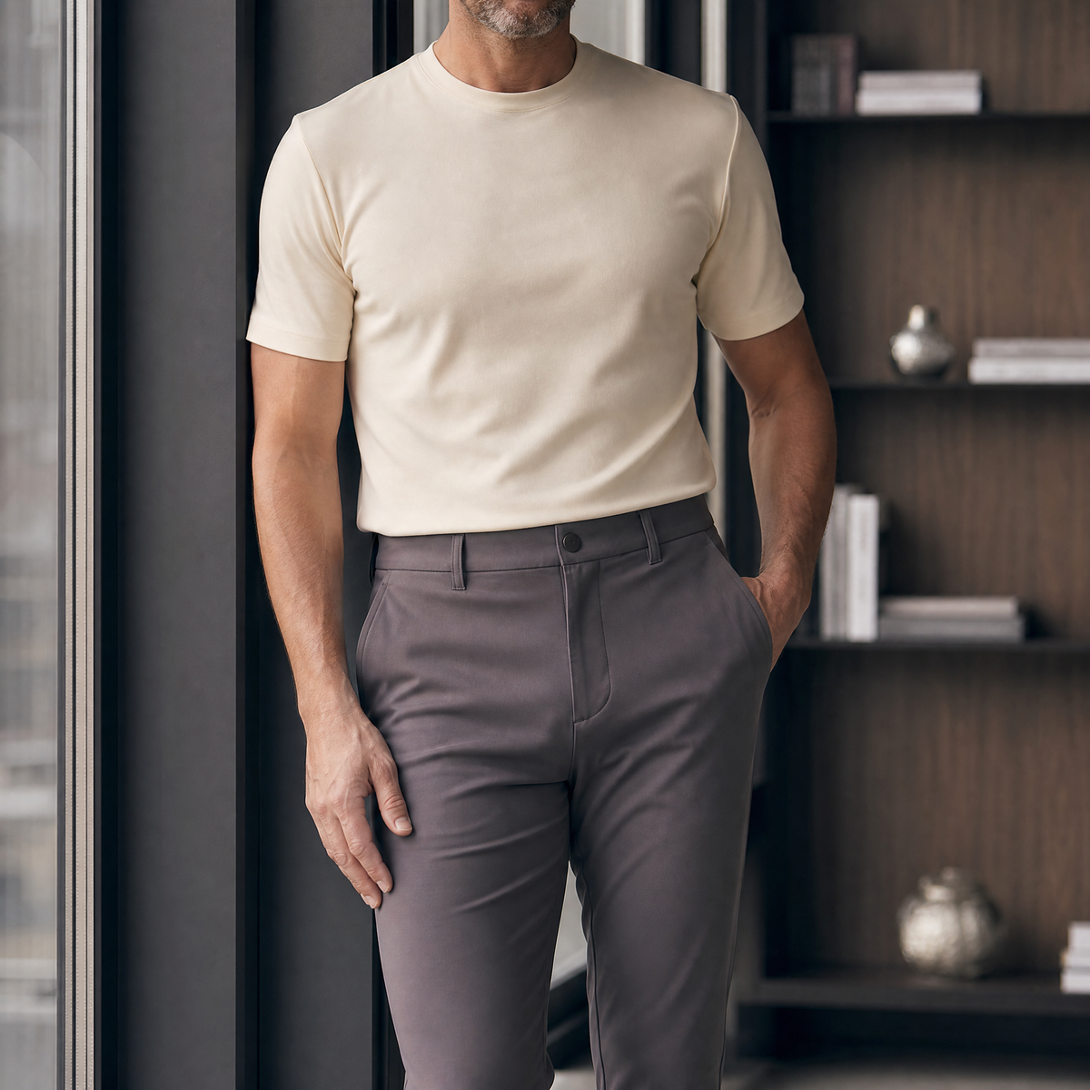 Pantalón 62360 Gris Oscuro Para Hombre