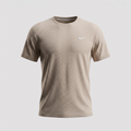 Camiseta Deportiva Básica Khaki Para Hombre Ref. 10V1L-2