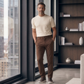 Pantalón 62360 Café Para Hombre