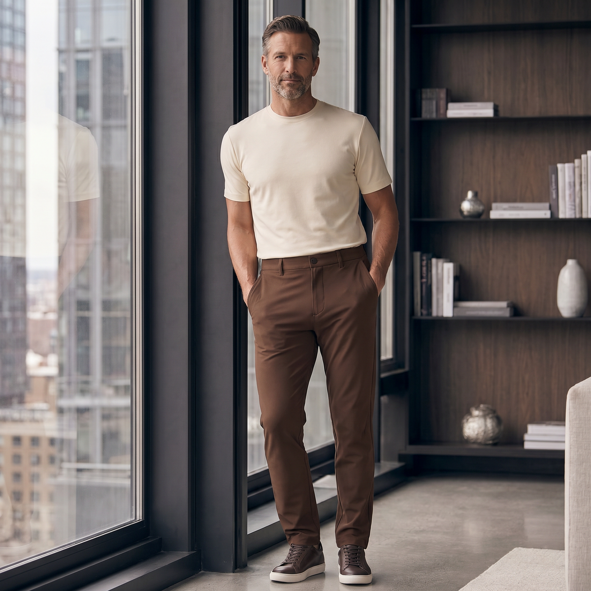 Pantalón 62360 Café Para Hombre
