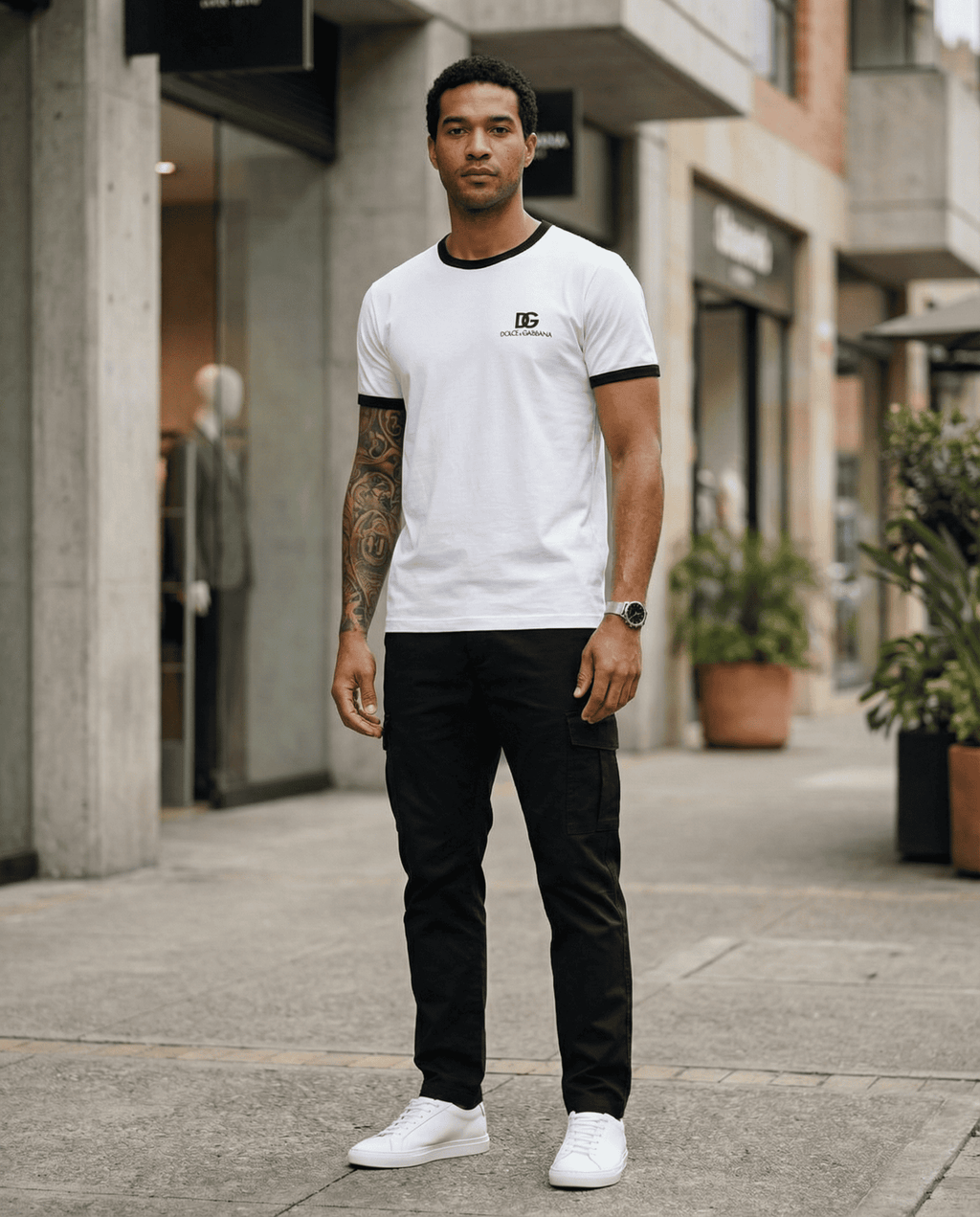 Camiseta 166076 Básica Blanca Para Hombre