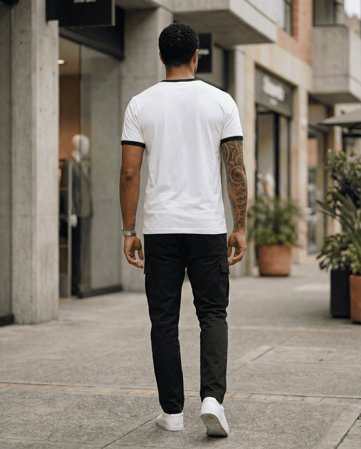 Camiseta 166076 Básica Blanca Para Hombre