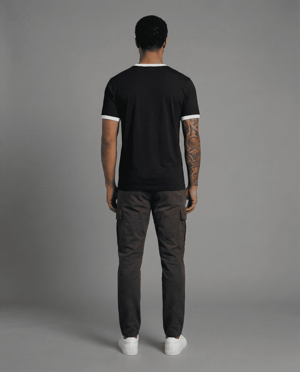 Camiseta 166076 Básica Negra Para Hombre